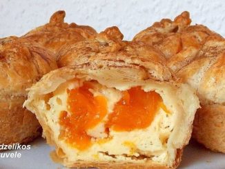 Pyragėliai su mandarinais ir maskarponės sūriu
